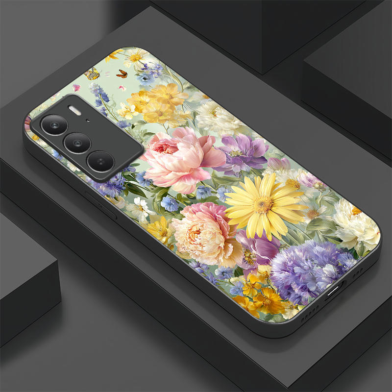 Realme C67 - Casing Ponsel Kaca Tempered untuk OPPO