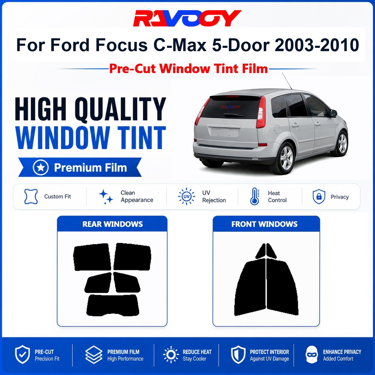 Privacy Screen Protector - Kaca Film Premium Pre-Cut Untuk Ford
