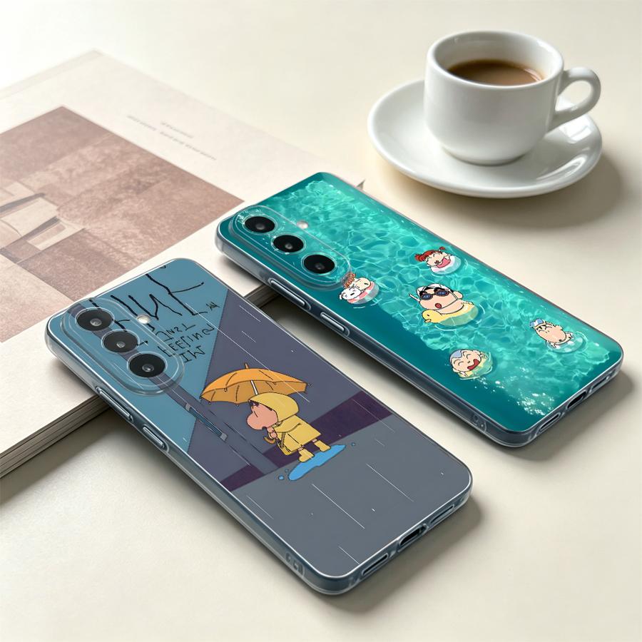Samsung Galaxy A55 - Casing Ponsel Anak Payung Kuning untuk
