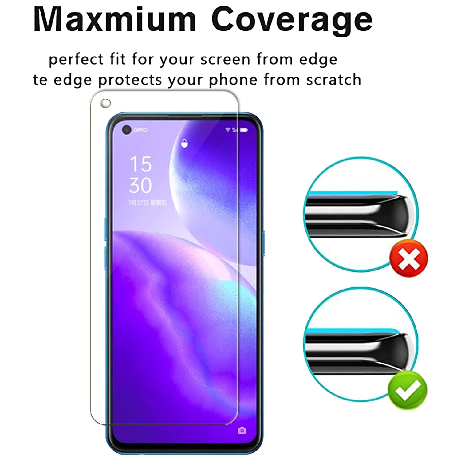 Pelindung Layar Kaca Tempered  - Oppo A78 ulasan dan harga