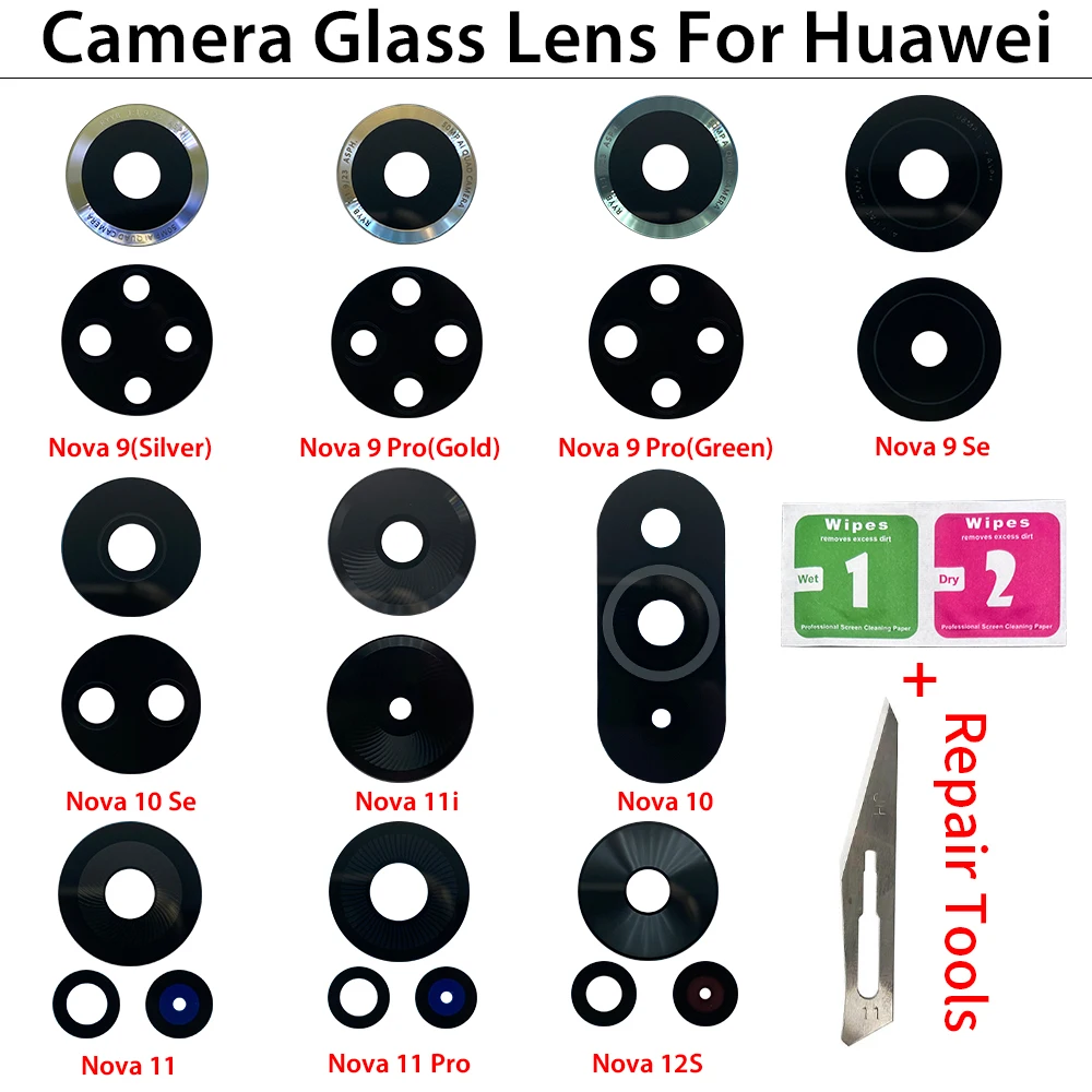 10 PCS Lensa Kaca Kamera Belak - Huawei Nova 12 ulasan dan harga