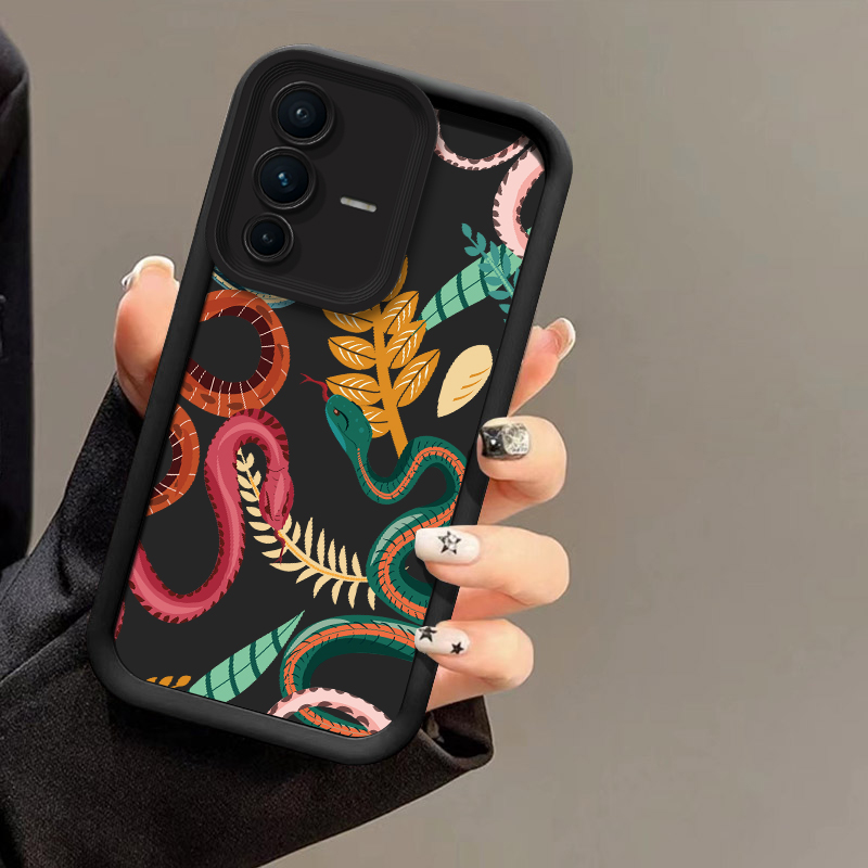 Casing Ponsel Motif Ular Mewah - Vivo V40 ulasan dan harga