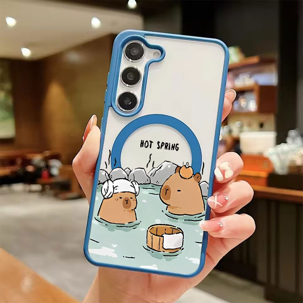 Casing Ponsel Magnetik Transpa - Samsung Galaxy S25 ulasan dan harga